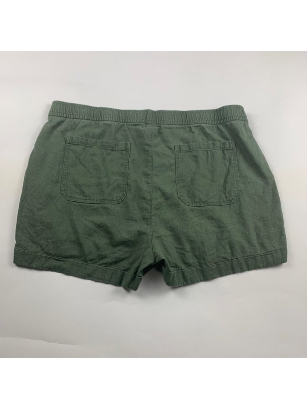 Old Navy Arugula Linen Blend High Rise Pull On Shorts XL - Picture 5 of 5